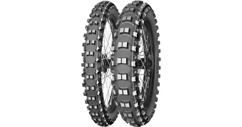 Mitas 70/100-19 TERRA FORCE-MX SM SOFT/MEDIUM 42M (PUNAINEN/KELTAINEN RAITA) TT takamoottoripyörän offroad-rengas Nopea Toimitus