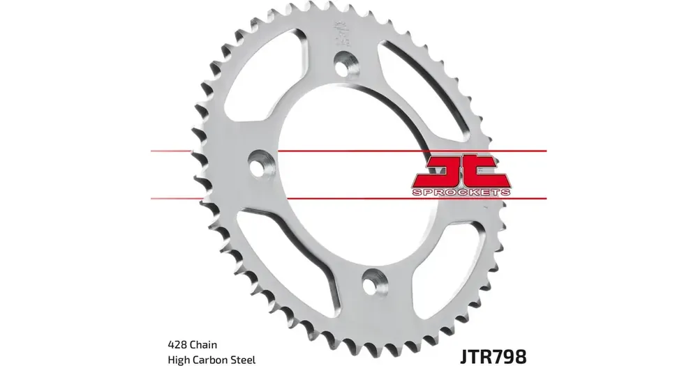 Takaratas 428 48 hammasta JT Sprockets JTR798 Viimeinen Mahdollisuus