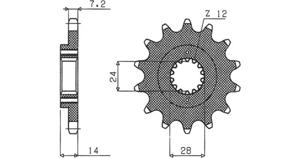 Uusi Kokoelma Etuhammasratas 525 15 hammasta Sunstar 420 (JTF314)