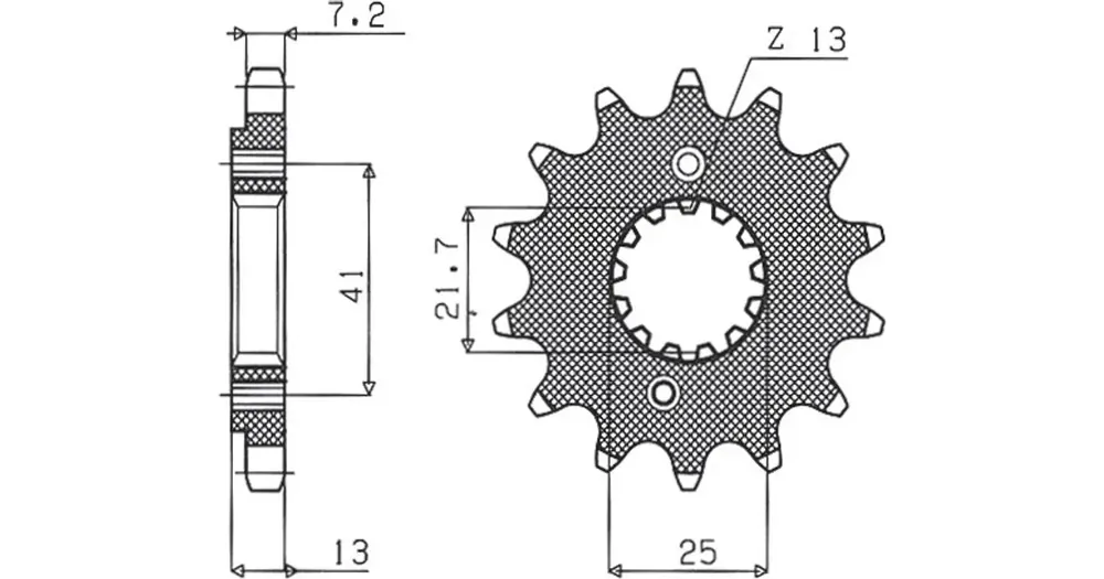 Etuhammasratas 525 15 hammasta Sunstar 407 (JTF296) Eniten Myyty