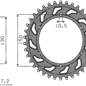 Takaratas 525 Sunstar 4598 (JTR300) [eri hammasmäärät] Tarjous