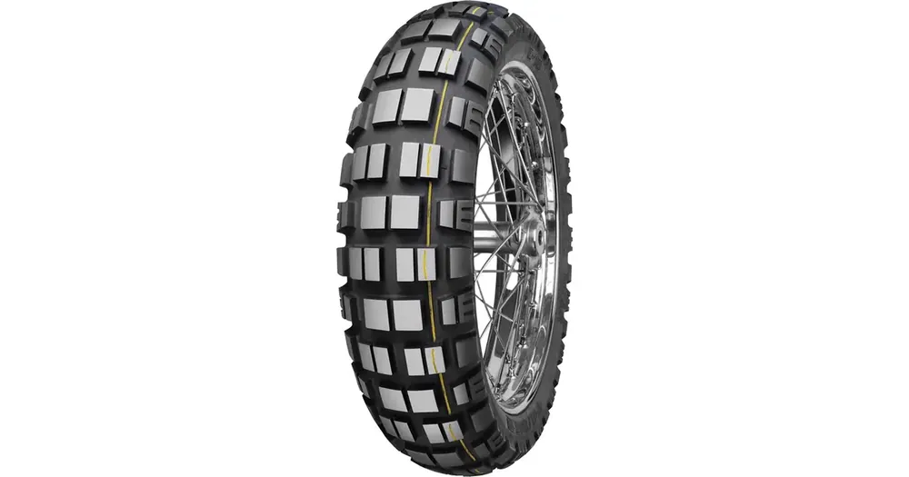 Edullinen Hinta Mitas 110/80-19 E-10 59T TL DAKAR (KELTAINEN RAITA) eturenkaan dual-moottoripyörän rengas