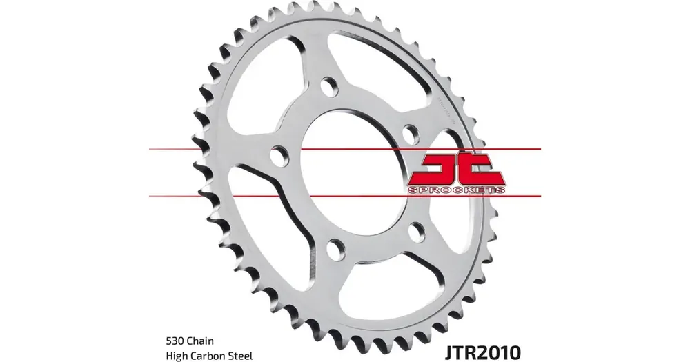 Alkuperäinen Takaratas 530 42 hammasta JT Sprockets JTR2010