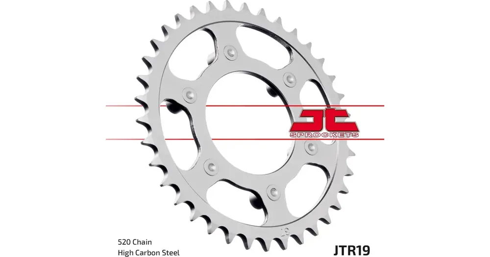 Edullinen Takaratas 520 37 hammasta JT Sprockets JTR19