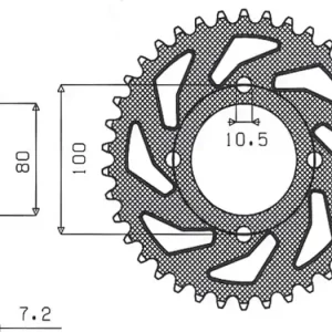 Uusi Malli Takaratas 428 45 hammasta Sunstar 2314 (JTR1794)