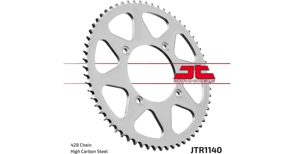 Takaratas 428 54 hammasta JT Sprockets JTR1140 Merkkituote