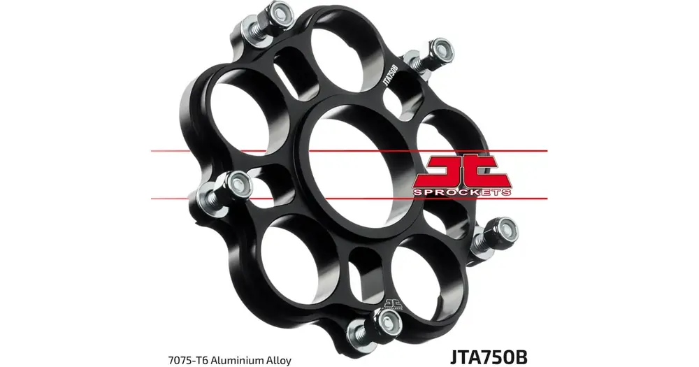 Flash-Tarjous JT Sprockets JTA750B takarattaan adapteri