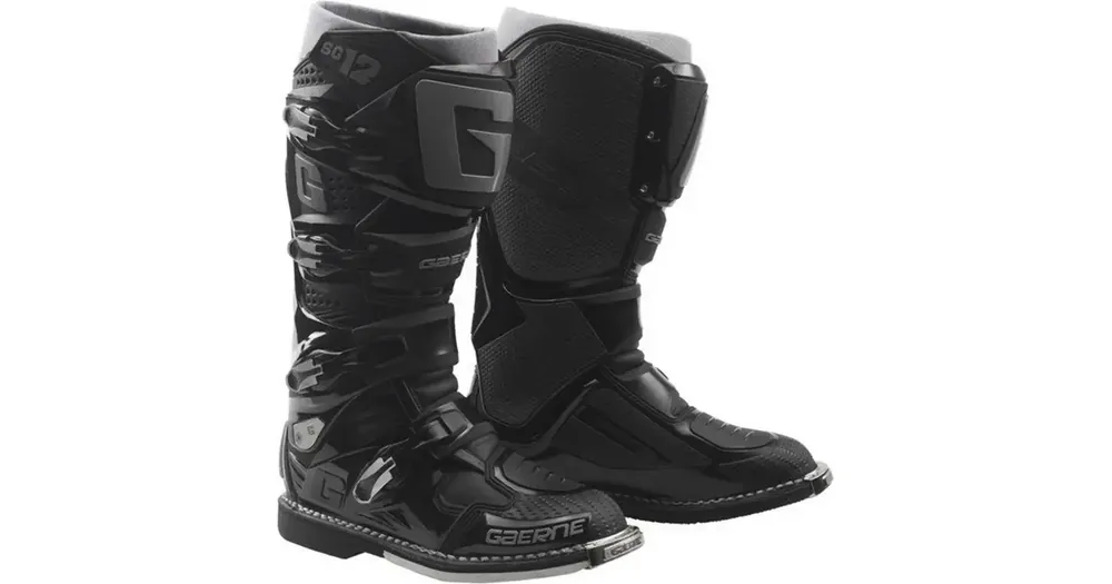 Viimeinen Mahdollisuus Gaerne SG-12 motocross-saappaat, musta