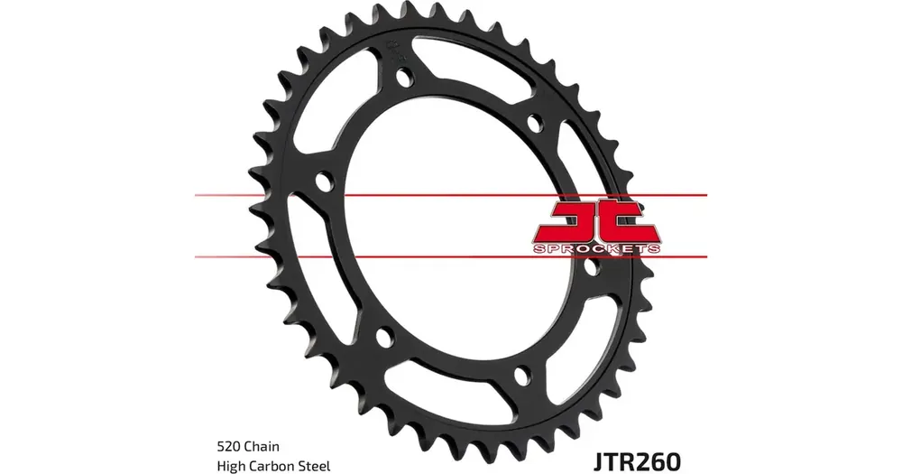 Turvallinen Maksu Takaratas 520, 40 hammasta, JT Sprockets JTR260