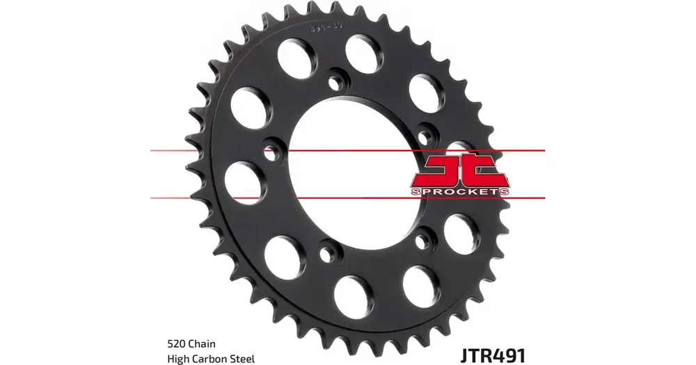 Alkuperäinen Takaratas 520 38 hammasta JT Sprockets JTR491