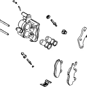 Alennettu Etujarrupuristin vasen, grafiitinharmaa J2A, Kymco CV3 550