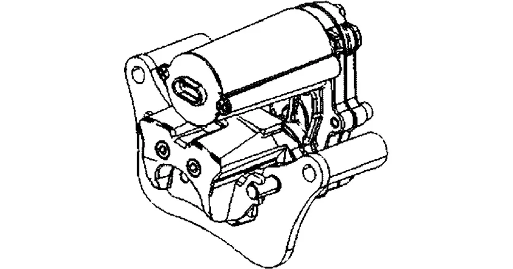 Kallistuksen lukituksen jarrusatula, etu, Kymco CV3 550 Aito
