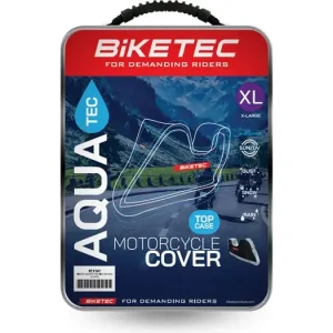 Uutuus Moottoripyörän suojapeite keskuslukkotilalla, koko XL, vedenpitävä, Biketec BT3187