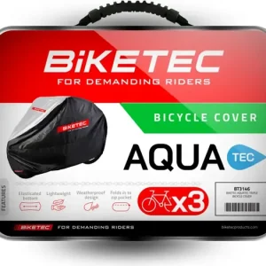 Aito Biketec AQUATEC vedenpitävä suojapeite kolmelle polkupyörälle, koko L
