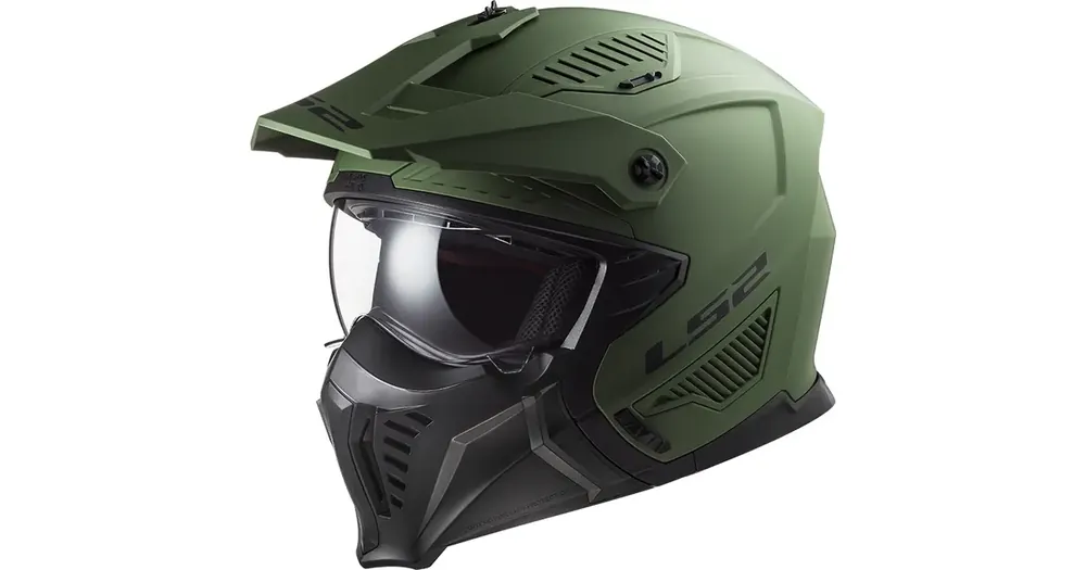 Tarjous LS2 OF606 Drifter Solid Matt Military Green avattava kypärä