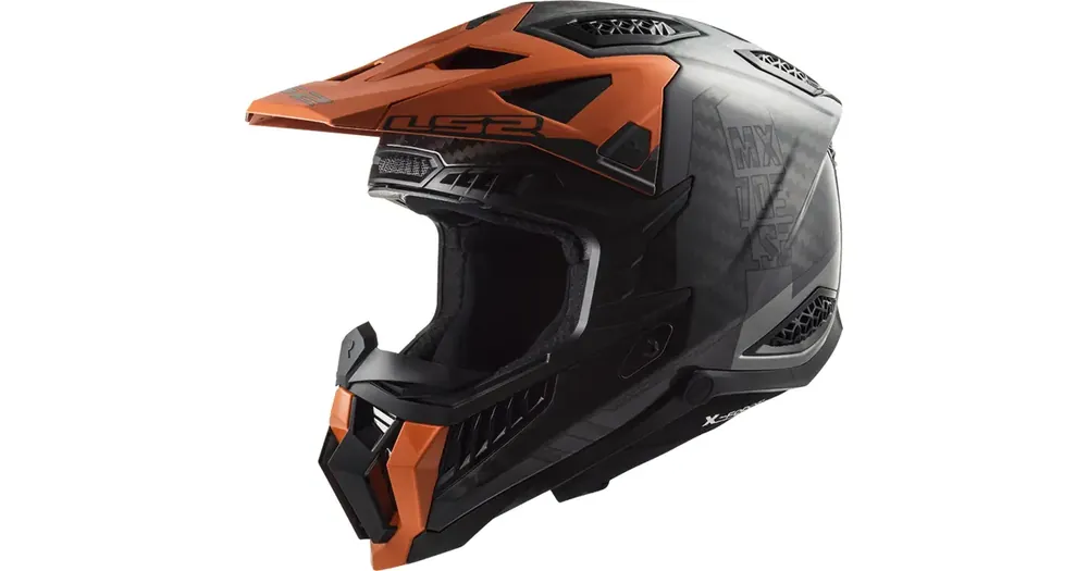 Kask offroad LS2 MX703 Carbon X-Froce Victory Titanium Oranssi Halpa Hinta