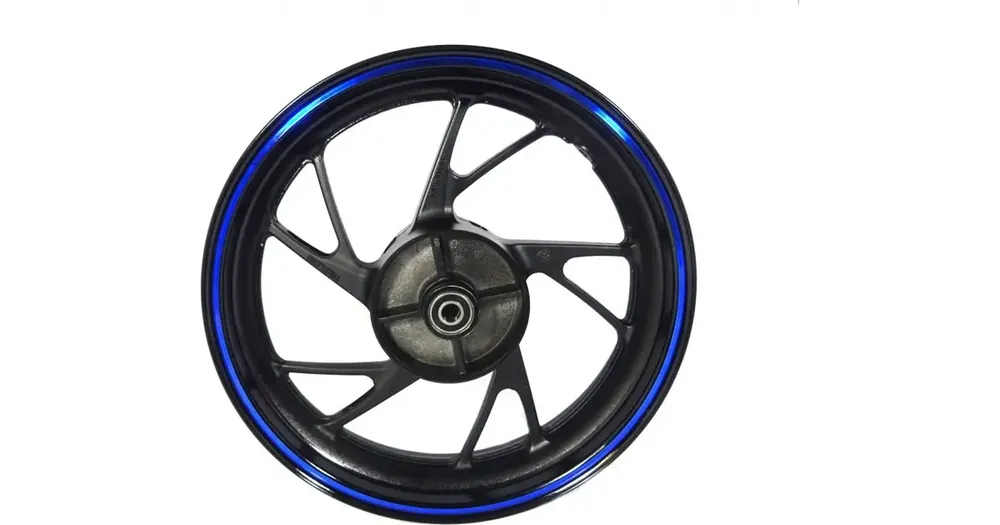 Takavanne 3,75x17", kiiltävä musta - sininen, Junak ADV 125 Kuuma Tarjous