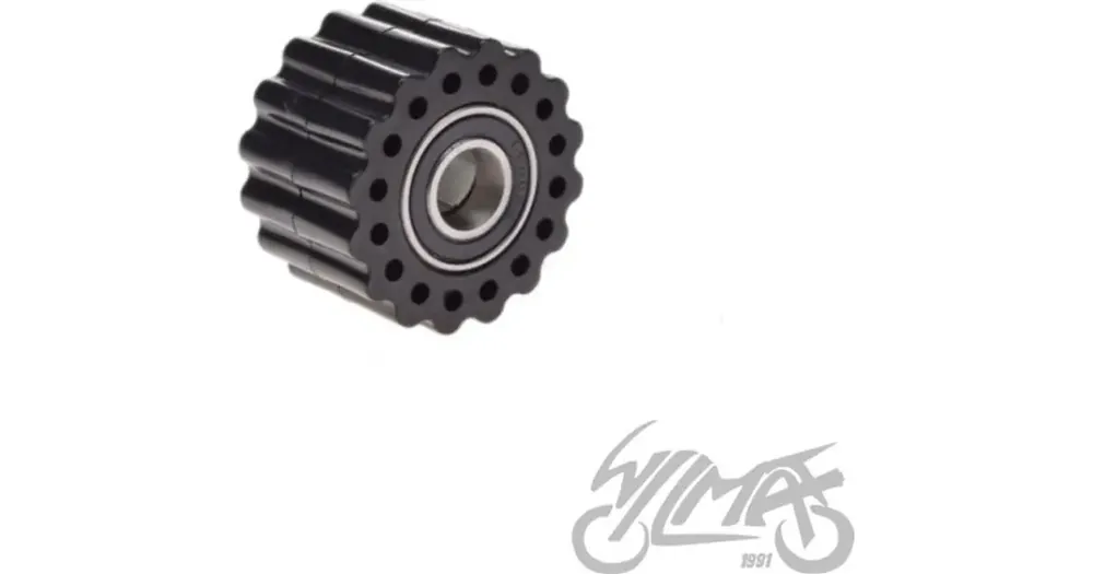 Ketjunohjainrulla, halkaisija 38mm, reikä 10mm, leveys 24mm, musta, WM Motor Asiakkaiden Suosikki