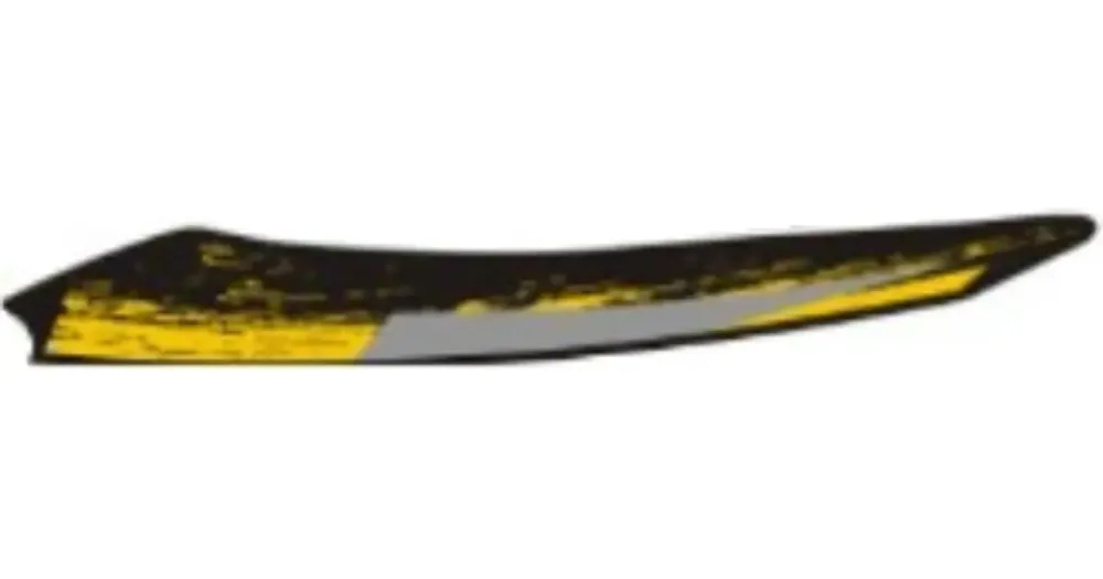 Tarra vasempaan suojakatteeseen, keltainen-musta N607, Keeway Fact 05511B59N607 Tilaa Nyt