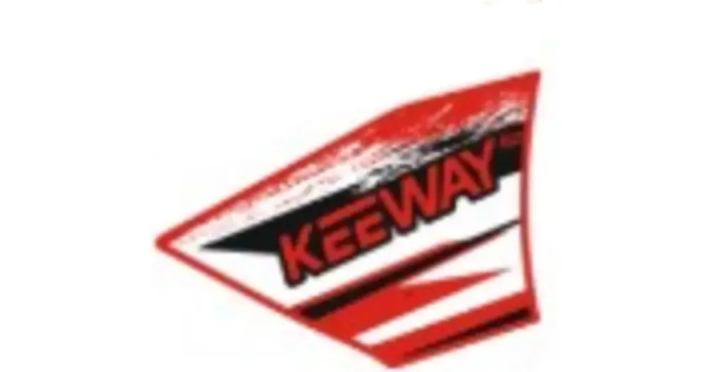 Eniten Myyty Etuliivin oikean puolen tarra, punainen RB07, Keeway Fact 05524B59RB07