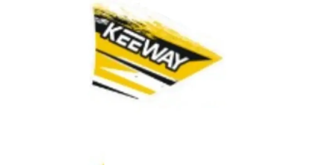 Kausialennus Etulokasuojan vasen tarra, keltainen W907, Keeway Fact 05523B59W907