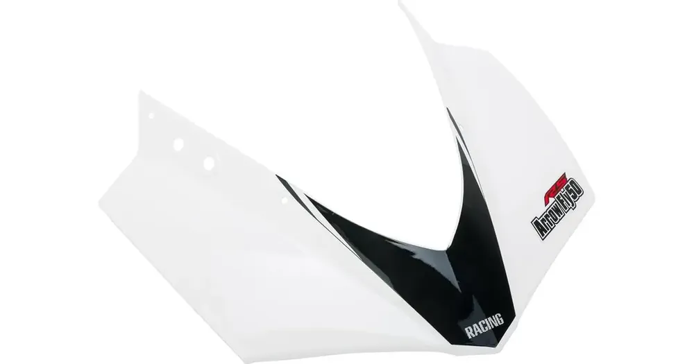 Uutuus Etukate yläosa valko-punainen Romet Arrow Fly RS 50