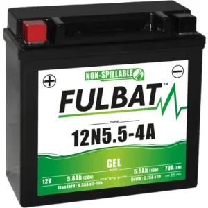 Fulbat geeliakku 12N5.5-4A 135x60x130mm 12V 5.8Ah 70CCA Uutuus