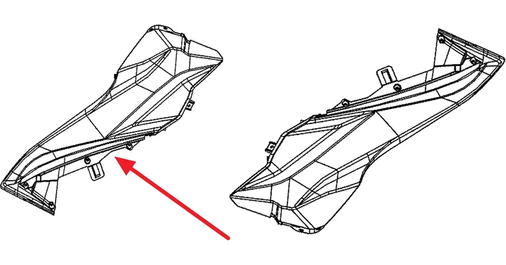 Suoraan Valmistajalta Kynnyskotelo oikea, mattamusta 66P, Kymco Super 8 R