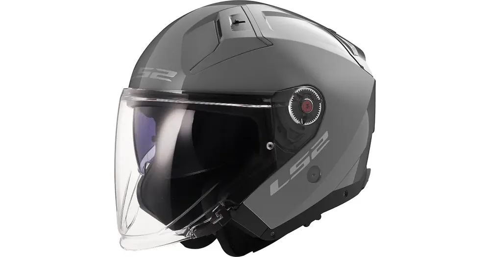 Avokypärä LS2 OF603 Infinity II Solid Nardo Harmaa Alkuperäinen