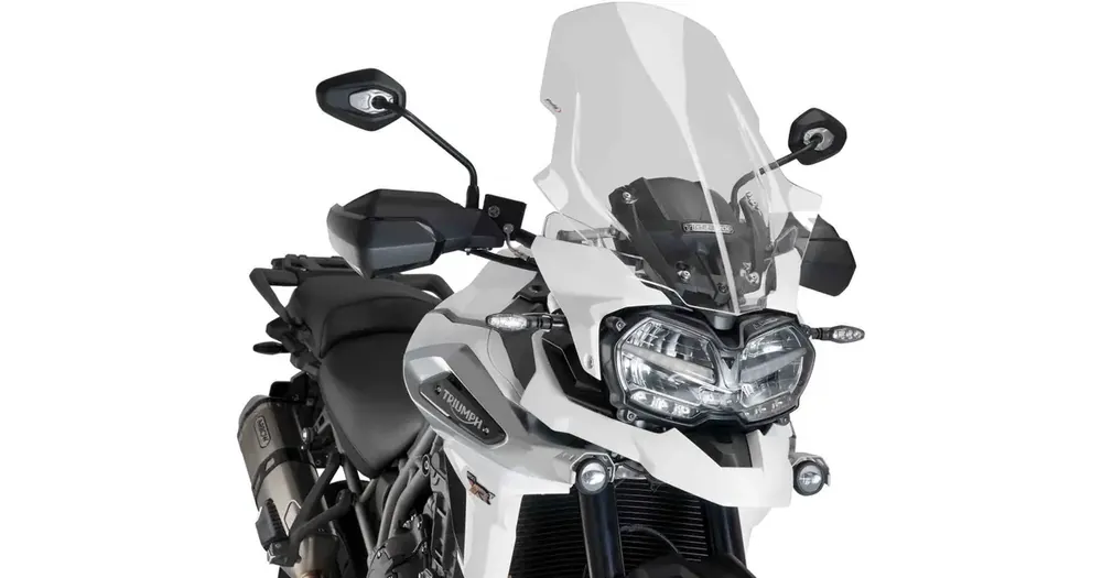 Tehdashinta Tuulilasi, läpinäkyvä, Puig 9613W Touring, Triumph Tiger 1200 Explorer