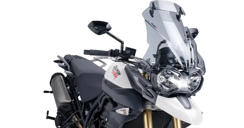 Tuulilasi deflektorilla, kevyesti tummennettu, Puig 5918H Touring, Triumph Tiger 800 Pikatoimitus