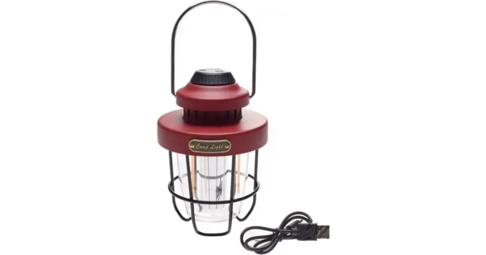 Heti Saatavilla LED-retroleirintälamppu Leoshi, punainen