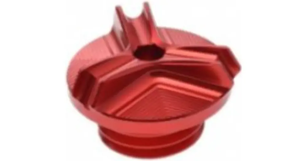 Halpa Hinta Öljyntäyttökorkki, M20x2,5 mm, punainen, Leoshi, Honda / Voge / Ducati