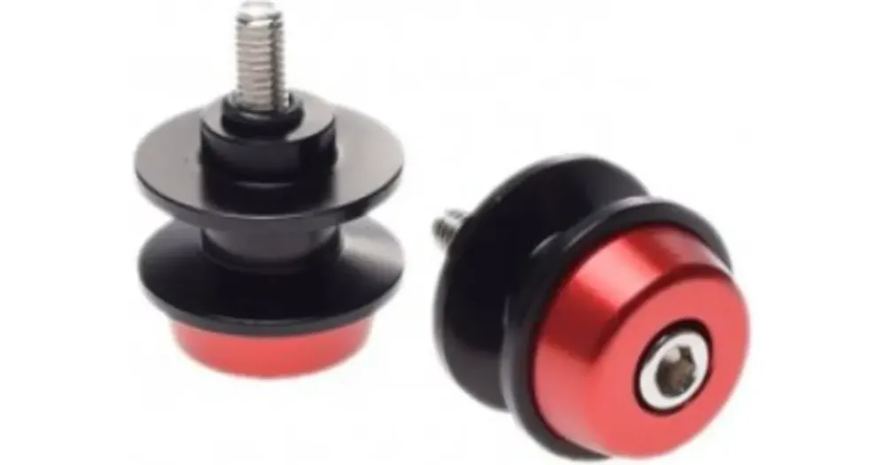 Poisto Swinginvarren liukupyörät M6x1.00 mm, kiinnikkeet takajousituksen nostimelle, 2 kpl, punainen, WM Motor, Benelli TRK 502 / 502X / 302 / 251