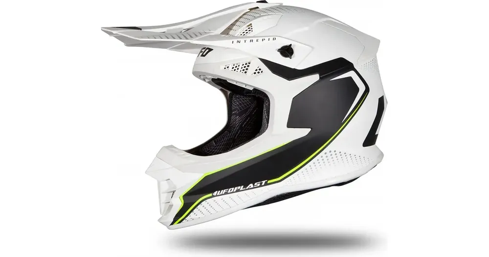 UFO Plast Motocross Intrepid White-Black Matt -kypärä Osta Nyt