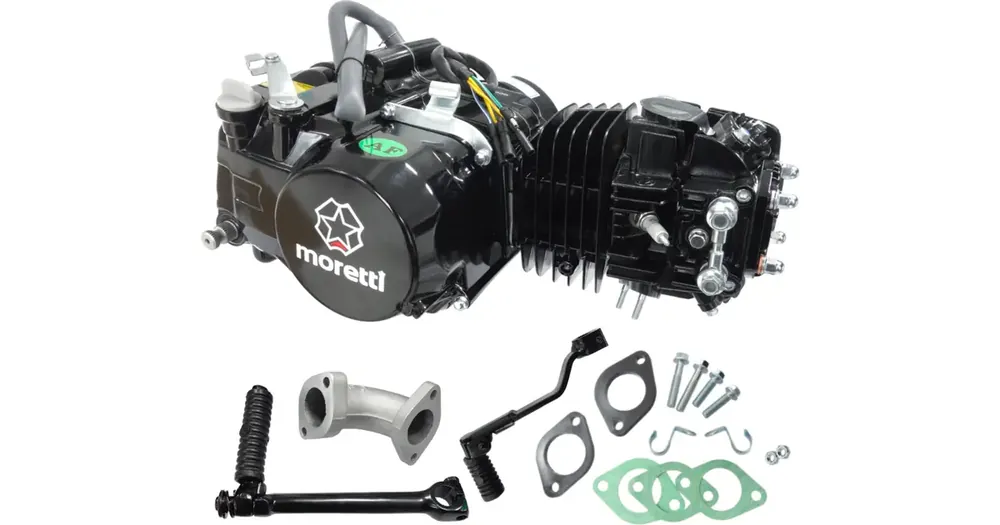 Moottori, täydellinen, 140cc, manuaalivaihteisto 4 vaihdetta, Moretti Parts 1P56FMJ 140 4T AC horizontal Uutuus