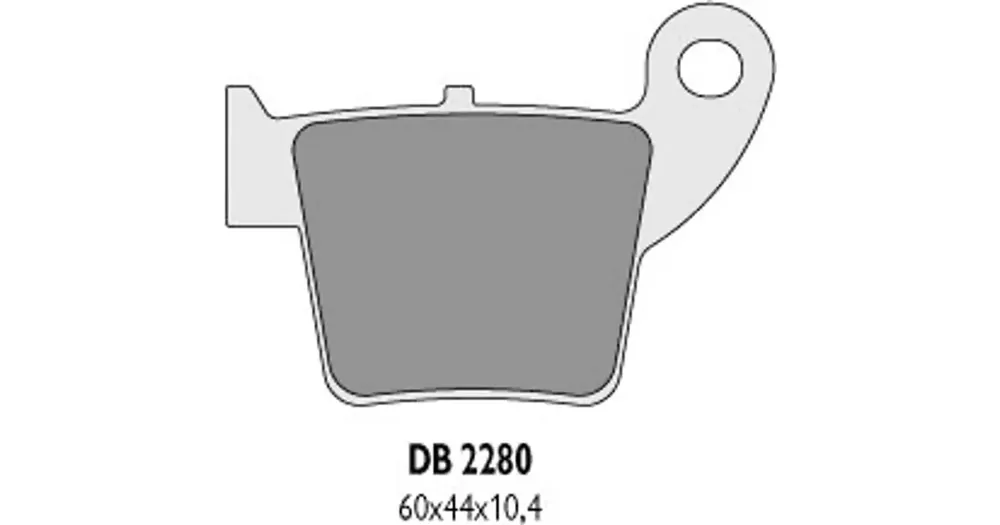 Poisto Jarrupalat KH346, Delta Braking DB2280OR-D, Fantic Caballero 500 / Honda CR 125, CRF 250, CRF 450 / TM Racing MX 85