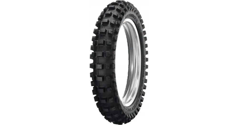 Tarjoushinta Dunlop 110/100-18 GEOMAX AT81 EX ULTRA SOFT 64M TT maastokäyttöön tarkoitettu moottoripyörän rengas, takaosa