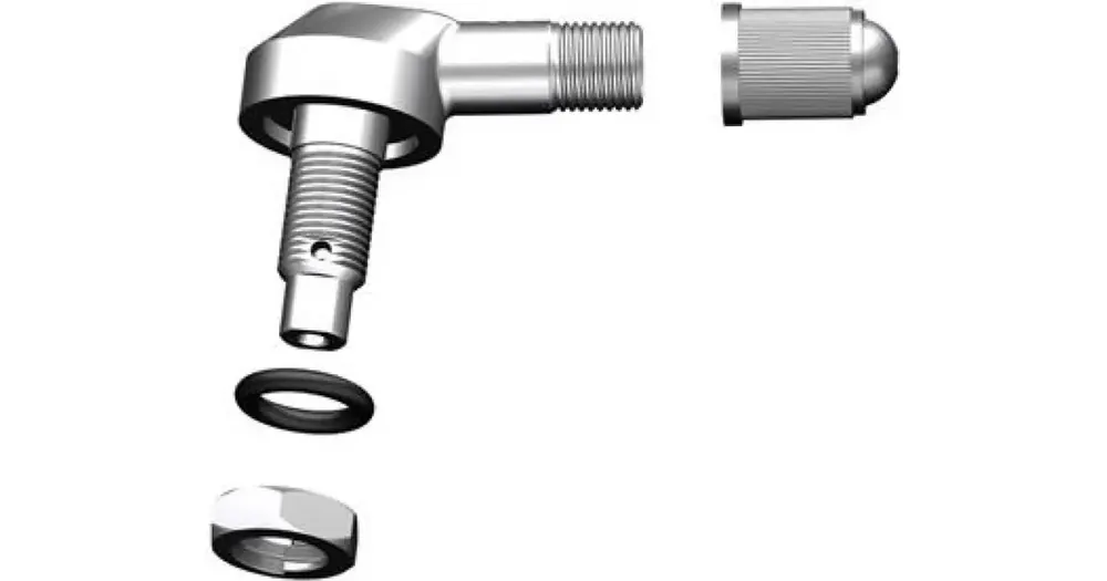 Tubeless tire valve, front or rear rim, 1 piece, Zontes 310M Uusi Kokoelma