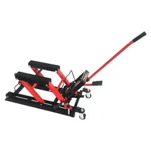 P2R LEVE - CRIC HYDRAULIQUE KAPASITEETTI 680 Kg 4 PYÖRÄT MAKSIMIKORKEUS 37,5 cm MINIMIKORKEUS 11 cm 600x310mm Universal Moottorinostin Tilaa Nyt