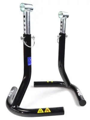 Ajankohtainen Bihr keskustuki kilpaileville jalkatuille - Laajennettavissa 390mm-480mm Universal Pukki