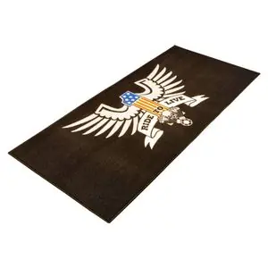 BIKETEK MOTO SERIES 3 AMERICAN EAGLE - RIDE TO LIVE - 190x80cm Universal Ympäristön matto - Musta Osta Tänään