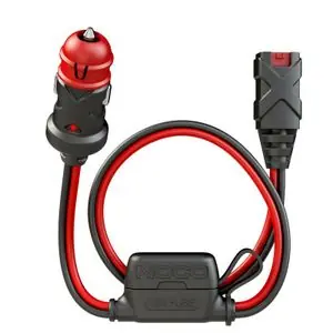Noco 12V Dual-Size Male Plug tupakansytytin 60cm X-Connect 12V Universal Akkulaturi Korkea Laatu