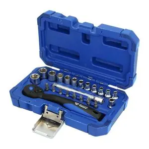 Brilliant Tools Coffret et cliquets 1/4‘‘, 23 pcs Universal Hylsy Pakollinen (Must-Have)