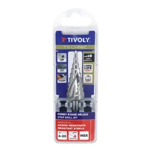 Lähetetään Heti Tivoly HSS CONIQUE ETAGE GOUJURES HELICOIDALES DIAM 4 A 20 mm 0,5 BLISTER Universal Poranterä