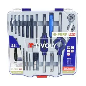 Kuuma Tarjous Tivoly TOURNE A GAUCHE PORTE DIAM 25,4 mm FORETS HSS ACCESSOIRE COFFRET Universal Kierteet ja kierteet
