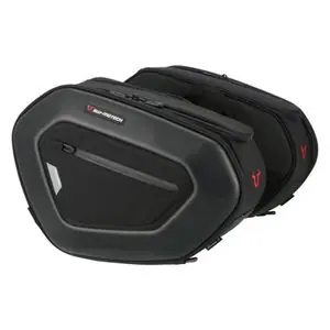Aito SW-MOTECH PRO BLAZE H KANAVOILLA (2 x 20 litraa) Sivutaskut - Musta