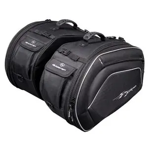Flash-Tarjous Bagster TOURER (2 x 30 litraa) Universal Sivutaskut - Musta