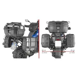 Givi PL ONE FIT MONOKEY Laukkujen tuki - MustaBMW 1300 R 1300 GS - 2023 - 2026 Halpa Hinta
