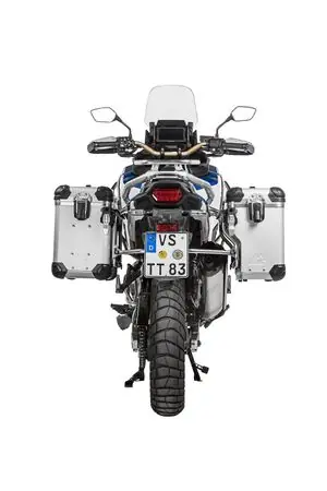 Touratech ZEGA Evo X 38/38 siirto - Harmaa tuki mukana - Harma anodisoitu Matkalaukku Ajankohtainen